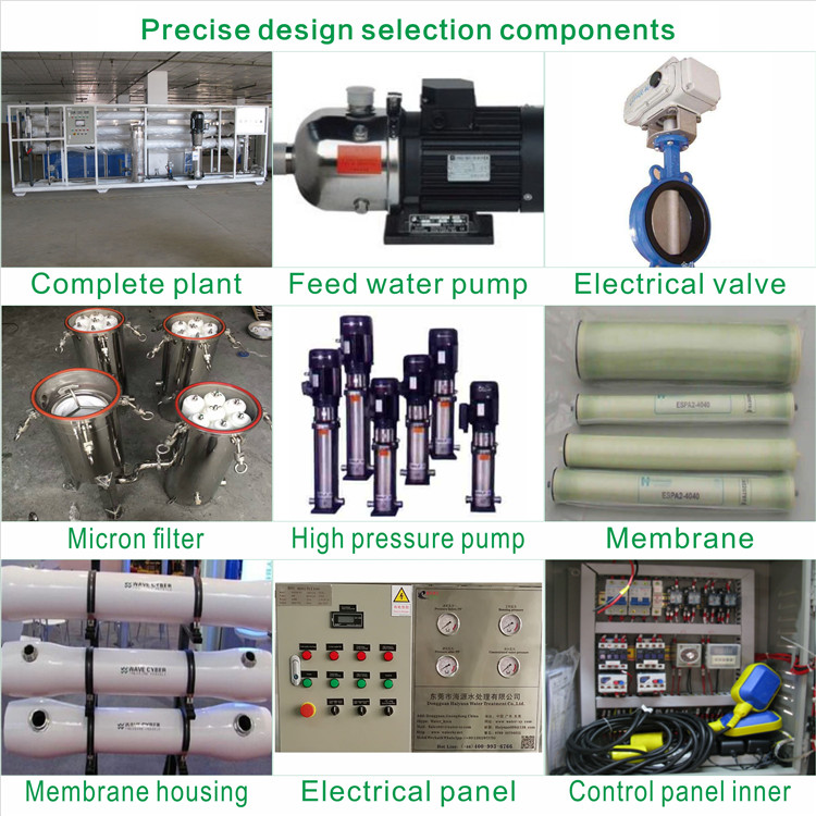 Water purification reverse osmosis water plant  precise design selection components show.jpg